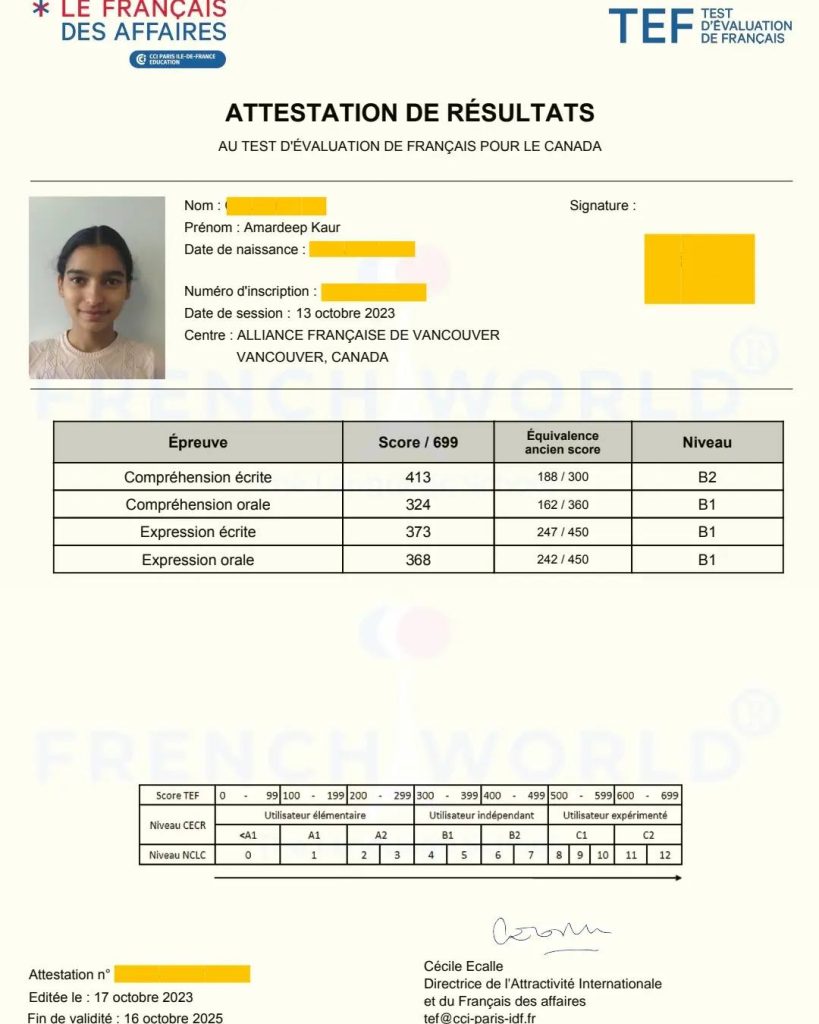 Où et comment obtenir un certificat TEF pour l'immigration